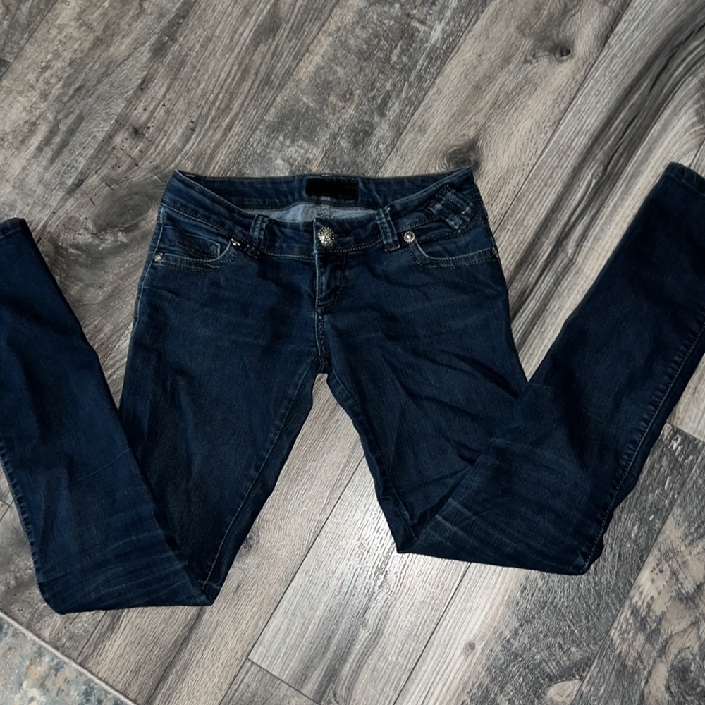 Skinny low rise jeans